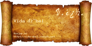 Vida Ábel névjegykártya