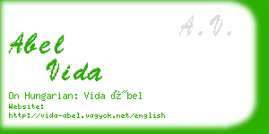 abel vida business card